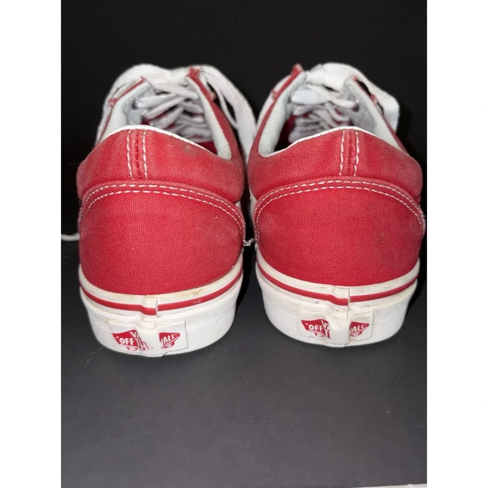 Size 6 Mens Size 7.5 women- VANS Old Skool Racing Red